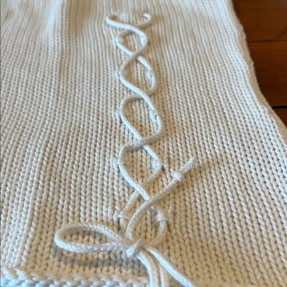 Vintage Guess Jeans - V-Neck Cream Knit Sweater - Size S - Picture 3 of 16